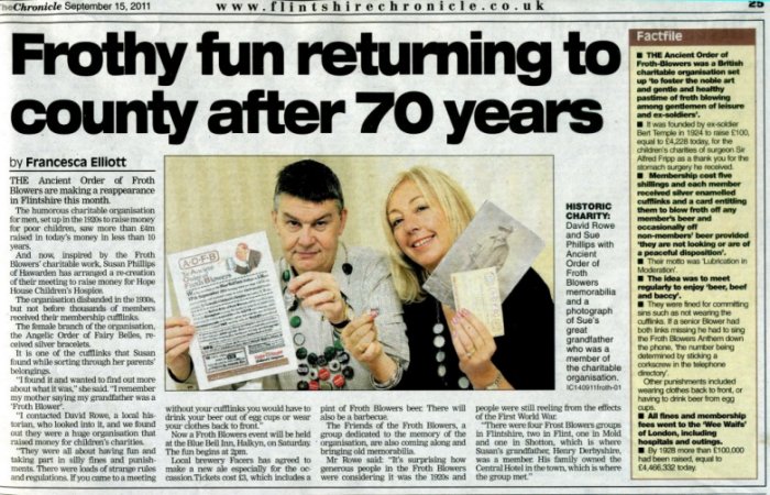 Flintshire Chronicle 15thSept 2011