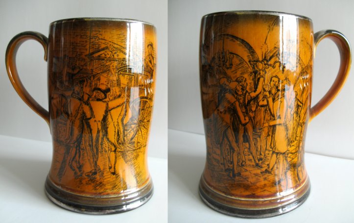 Crown Devon musical Tankard