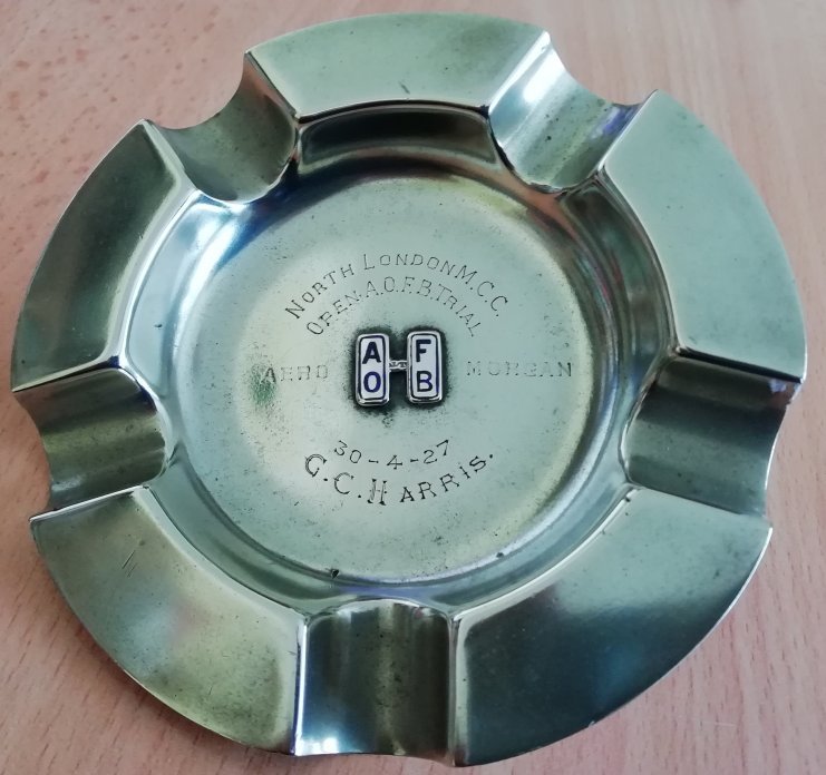 Ashtray Trophy won by GC Harris